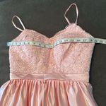 Women’s Pink Spaghetti Strap FullLength Leg Slit Formal Party Prom Dress Size 10 Photo 8