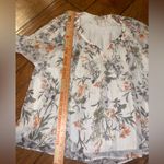 My Danielle flowy Floral Blouse top shirt size medium Orange Photo 2