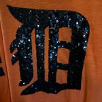 PINK - Victoria's Secret Victoria’s Secret Pink! Detroit tigers Orange Tank Top with Sequin D Logo! Photo 1