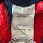 CAbi Yacht Club Blazer Small Red Navy Stripe Nautical Cotton Jacket Photo 8