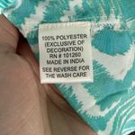 True Destinations Women’s XL Blue Green Maxi Resort Tropical Summer Beach Dress Photo 3