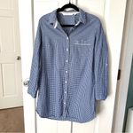 Victoria's Secret Victoria’s Secret Blue Gingham Button-down Shirt Dress Sleepwear Size S Photo 6