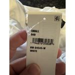 Naked Wardrobe Ruched Bodycon Off Shoulder White Dress Size Small Shawl Photo 2