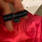 French Connection Size S Wide Leg Satin Sleep Pants Hot Pink Lace Trim Coquette Photo 2