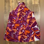 Bold Elements NWT  Vibrant Purple and Orange Halter Dress Photo 4