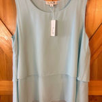 Simply Noelle   Women’s Light Blue Layered Blouse NWT Size 2XL (5606) Photo 0