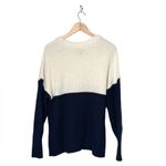 Land’s End sweater cotton wool blend snowflake crew neck long sleeve Large Blue Photo 1