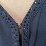 Talbots  Black Rhinestone Studded Dressy Cardigan Photo 2