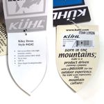 Kuhl  Kiley Shirt Dress Organic Cotton Blend Size Medium Birch/Plaid Trim Photo 11