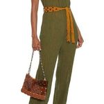 Zimmermann  Belted Crinkled Jumpsuit playsuit in army green size 0/Small Photo 0