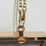 Vintage 80s HD by M Silver Box Clutch Crossbody Purse Photo 9