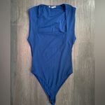 ZARA Royal Blue Square-neck Tank Bodysuit Size Small Photo 1