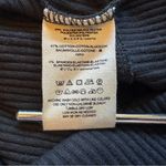 Free People  Black Ribbed Puff Shoulder Mock Neck Sweater - Size Small Photo 13