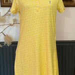William Murray Martinis & Mowers Yellow Stretch Classic Polo Dress Sz M 💚🎀 Size M Photo 0