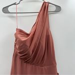 Birdy Grey Kira Chiffon One Shoulder Bridesmaid Maxi Dress Chiffon Desert Rose S Photo 2