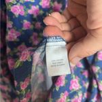 Pajamagram Blue Pink Rose Print Floral Nightgown Sleep Dress Purple Size M Photo 3