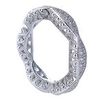 Boutique NEW 1 Ct Pretty Pave Simulated Diamond‎ Eternity Wedding Band Ring, Size 10 Photo 0