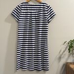 Jude Connally Small Striped Jude Cloth Ella Dress Stretch Preppy Work Casual Blue Photo 1