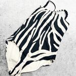 Boston Proper Milonga Zebra Over The Shoulder One Piece Swimsuit Sz Medium Photo 1