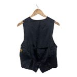 Halloween Vintage Pumpkin & Black Cat Vest OS Size L Photo 3