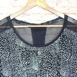 Fabletics | White/Black Splatter Mesh Workout Top Photo 1