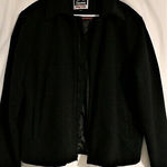 Alpine Swiss Mens Large Wool Blend Black Open Bottom Jacket JD Bomber Zipper Coat Photo 8