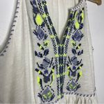 Maeve  Anthropologie Neela Babydoll Tank Top Embroidered Boho Size Small Photo 4