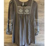 Monoreno Cottagecore Embroidered Peasant Tunic Sz S Festival Boho Western Top Photo 0