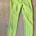 Alala  Lime Green Ribbed Leggings Photo 0