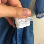 J.Crew NWT Point Sur faux-wrap dress in blue Lurex® crinkle chiffon size 4 Photo 8