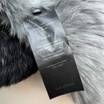 Yves Salomon Grey Black Ombre Rabbit Fur Vest Sz. 36 (US 4) Gray Photo 4
