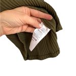 Anthropologie By  Robin Ribbed Tank Top Olive Green Ribbed S Photo 4