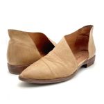 Free People  Royale Cutout Flat Size 39.5 /9 Tan Leather Pointed Toe Boho Western Photo 3