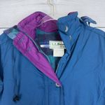 Vtg LL Bean 90s Jacket Womens Large Parka Coat Fleece Lined Ski Outdoors Winter Blue Photo 2