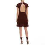 Foxiedox New $163 Nordstrom  Open Back Ellie Dress Fit and Flare Lace in Burgundy Photo 1