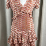 Walter Baker  Ruffle Mini‎ Dress Women's Size 4 Short Sleeve Floral Boho,Casual Photo 0