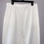 Cricket Lane vintage white pleated midi skirt Size 16 Photo 3