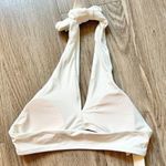 Aerie Halter Neck White Bandeau Bikini Top Size XXS NWT Photo 2