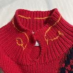 Vintage 1993 The Eagle’s Eye women’s sweater Scottish design pullover some flaws Red Photo 7