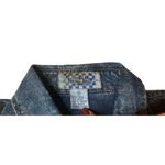 Vintage 80s Pretty Bleu Womens Stonewashed Denim Pearl Embellished Jean Shirt M Blue Size M Photo 4