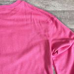 Boutique COFFEE Letter Embossed Sweatshirt NEW Womens L Pink Crewneck Pullover Photo 4