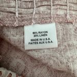 MISA Los Angeles ‎ Nilu Top Small Pink Washed Tile Print Lace Trim Boho Blouse Photo 10