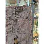 Ulla Johnson  Ellis jeans high rise chocolate brown buttons straight leg utility Photo 6
