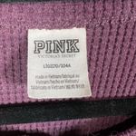 Victoria's Secret ‎ Purple Sleepwear Thermal Waffle Shirt Henley Women’s Size L Photo 4