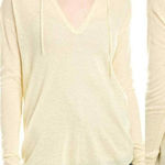 Brochu Walker  Cashmere Cream Lowe Lightweight Hooded Semi-Sheer Sweater Small Photo 0