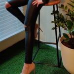 Gypsy Warrior NEW  Legging Slit Knee Shiny Faux Leather Pleather X-Small NWOT Photo 5