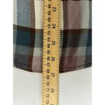 Altar'd State  Button Front Plaid Rayon Roll Tab Sleeve Light Weight Medium Shirt Photo 7