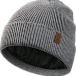 Winter Beanie Hats for Men Women, Fleece Lined Beanie Soft Warm Knit Hat Ski Stocking Cuffed Cap Photo 0
