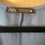 ZARA  Periwinkle Blue Casual Boxy Romper Size Small Photo 4