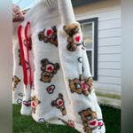 Care Bears White and Red Fuzzy Sleeping shorts Size M Photo 2